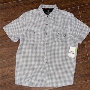 Spyder Gray and White Checkered Men's Shirt